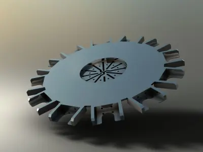 Rotary Carousell Disc Free 3D model