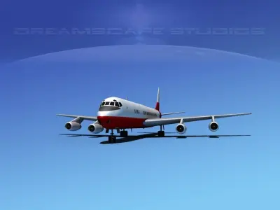 Douglas DC-8-63 Corporate 3 3D model