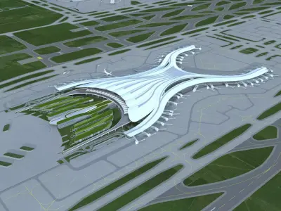 international airport 3D model