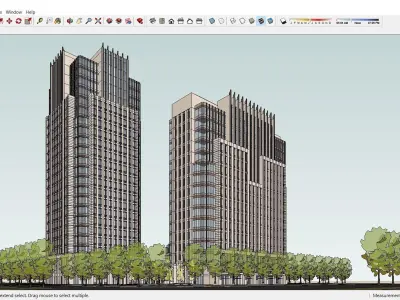 Sketchup Office building G9 3D model