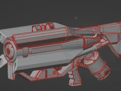 Laser Cannon Free low-poly 3D model
