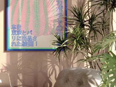 Free Cinema 4D and Corona interior scene Free 3D model Free 3D model