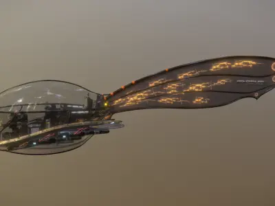 Mapleseed Hawk Low-poly 3D model