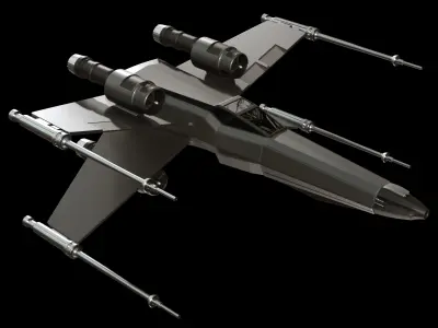 space ship 3D model