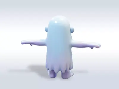 Cheerful Ghost Boy Character 3D model