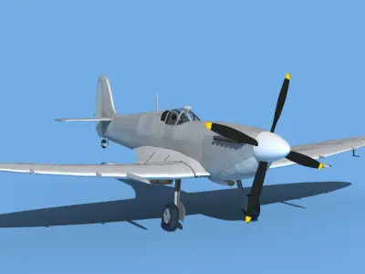 Supermarine Spitfire Mk IXb V00 3D model