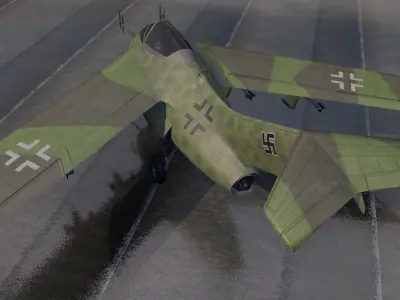Focke-Wulf Ta-183N Huckebein 3D model