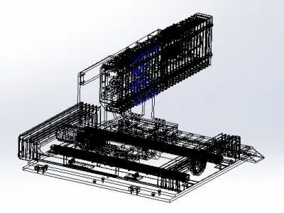 One axis manipulator 3D model
