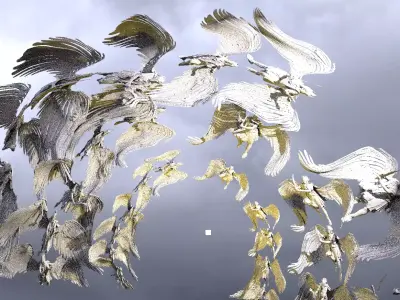 Dantes Inferno Angels Flight Archway 3 3D model