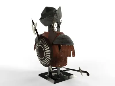 Ressurection Ertugrul Costumes 3D model