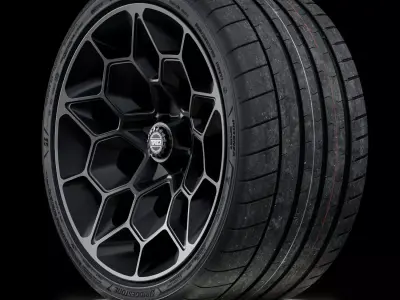 Bridgestone Potenza Sport 355 25 ZRF R22 3D model