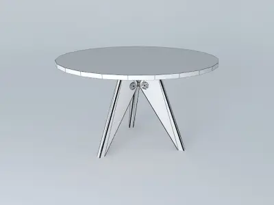 Pedestal  Jean Prouvé 1949 1950 Free 3D model