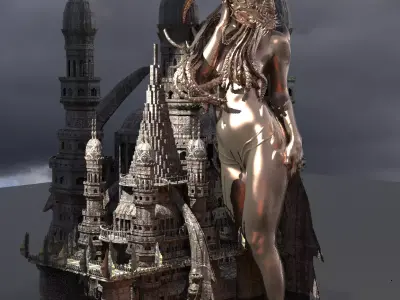 Jinn Temple 4 3D model