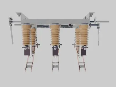 Medium voltage disconnecting switch - RMzK-20 Free 3D model