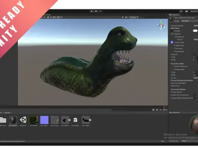 Monsterslug Lowpoly Engine Ready  Low-poly 3D model