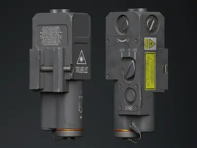 Tactical PEQ CQBL-1 GameReady Low-poly 3D model