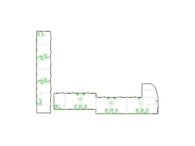 Detailed Exterior Sketch by Interior - 3501-4000 SF - Xactimate 3D model