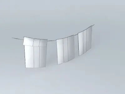 dishclothes on a line Free 3D model