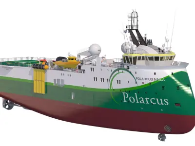 Seismic vessel Polarcus Naila 3D model