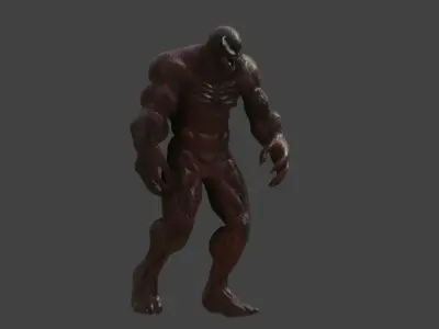 Carnage Rigged And Animated  Low-poly 3D model