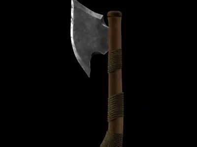 3D Game axe model 3D model