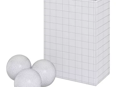 Tennis balls Gambler p40 ball 6 pcs by Start line Free low-poly 3D model