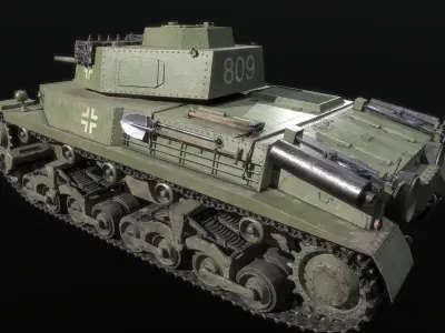 40M Turan  Low-poly 3D model