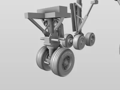 A300B2B4 Landing Gear Set 3D print model