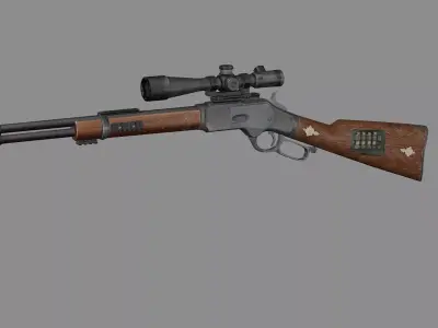 Dragon Sniper Rifle M73 Virtus Game Ready Low-poly 3D Model Low-poly 3D model