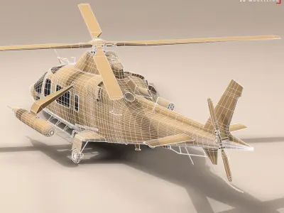 AW109LUH Swedish Air Force 3D model