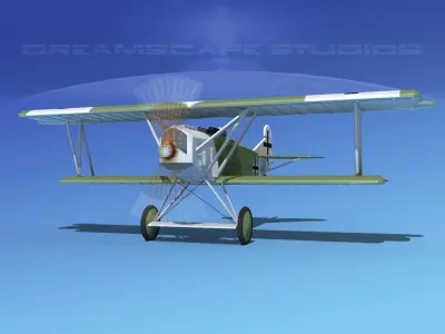 Fokker D-VII V10 Luftwaffe 3D model