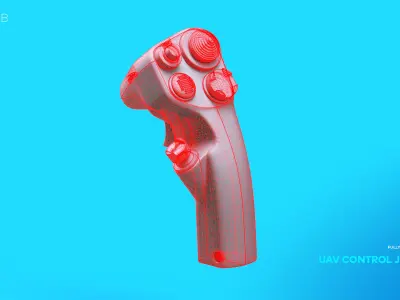  UAV Control Joystick Precision for Drone Operations Free 3D model
