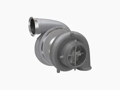 Precision GEN2 Promod 110mm turbocharger Low-poly 3D model