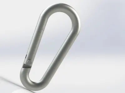 Carabiner 6mm 3D model