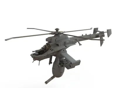 Ghost in the Shell Jigabachi AV Attack Helicopter 3D print model