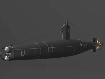 Submarine Ko-Hyoteki 3D model