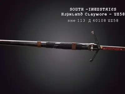 Highland Claymore 3D model