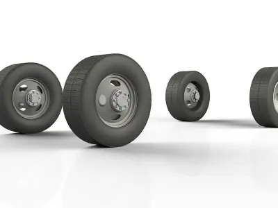 Truck Wheels 3D model