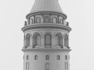 Galata Tower 3D Model - Realistic 3D model