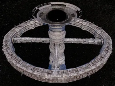 Space Station Ramjet 3D model