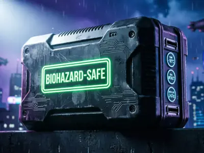 Sci-Fi Biohazard Containment Case Low-poly 3D model