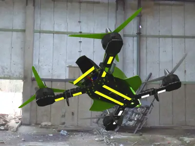 Remote control racing drone 3D model