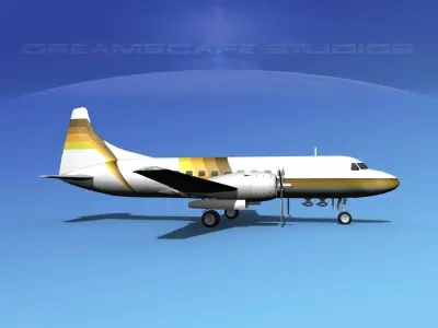 Convair CV-340 Aero California 3D model