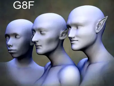 Creation Kit for Genesis 8 Female Low-poly 3D model