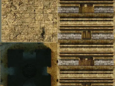 Maya Pyramid - Ancient Temple - Baked Texture Low-poly 3D model