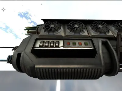 Multi Gun game ready Low-poly 3D model