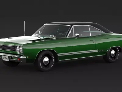 1968 Plymouth GTX 3D model