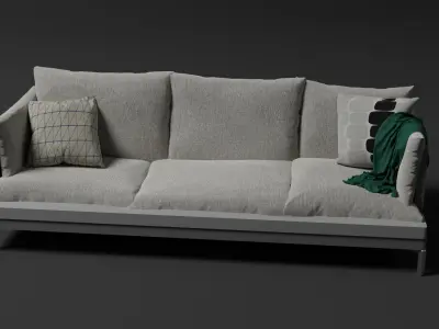 Modern Couch Free 3D model get