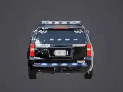 Sheriff SUV Vehicle Police Patrol 3D 3D model