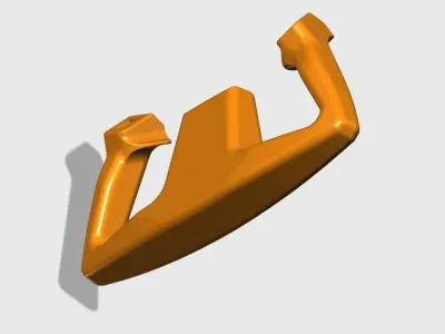 Editable Cessna 172 Yoke for flight simulator 3D print model